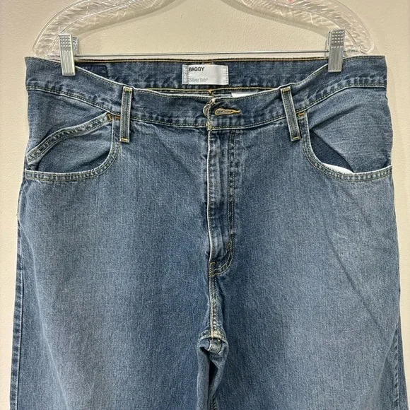 Vintage Levi’s Silvertab Baggy Cotton Jeans Men’s Size W36xL34 - Picture 2 of 11